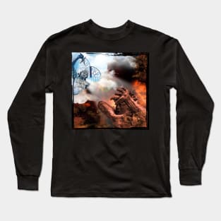 Battle of Good and Evil - Angel fighting Demon Long Sleeve T-Shirt